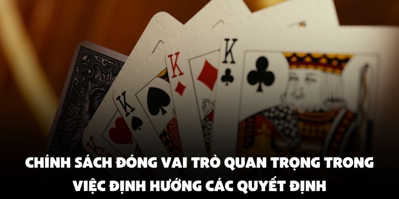 Chính sách đóng vai trò quan trọng trong việc định hướng các quyết định